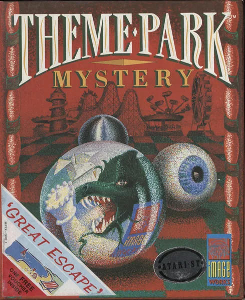 Theme Park Mystery cover art for Atari ST