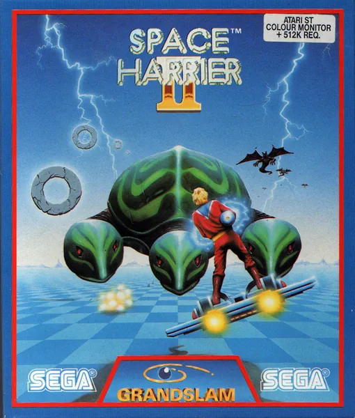 Space Harrier II cover art for Atari ST