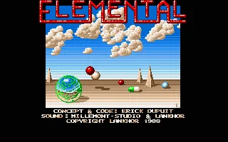 Elemental title screen
