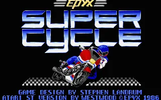 Super Cycle title screen