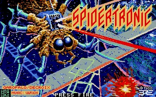 Spidertronic title screen