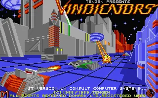 Vindicators title screen