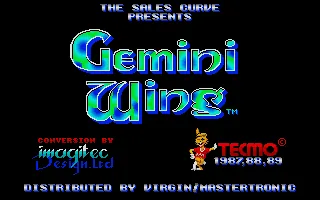 Gemini Wing title screen