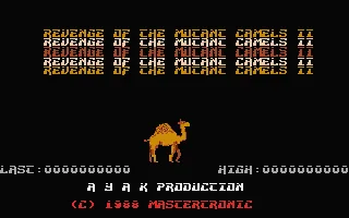 Revenge II - Revenge of the Mutant Camels II title screen