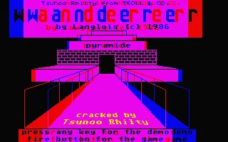 Wanderer 3D (Europe) (Budget - Encore) title screen
