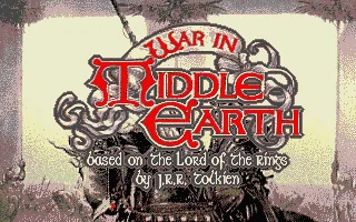 War in Middle Earth title screen