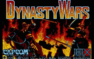 Dynasty Wars (Europe) (Compilation - Les Chevaliers) title screen