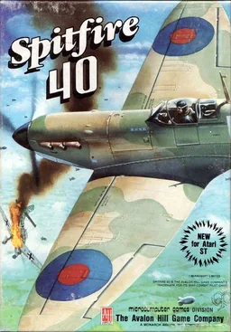 Spitfire 40 cover art for Atari ST
