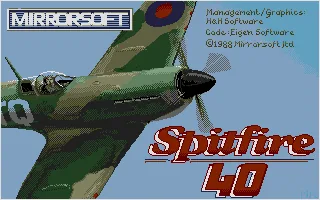 Spitfire 40 title screen