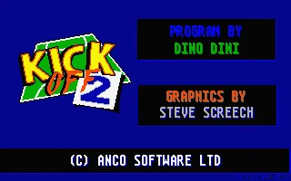Kick Off 2 (Europe) (v1.4e) title screen