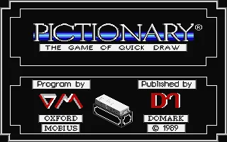 Pictionary - The Game of Quick Draw title screen