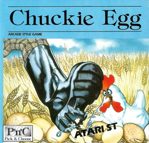 Chuckie Egg cover art for Atari ST