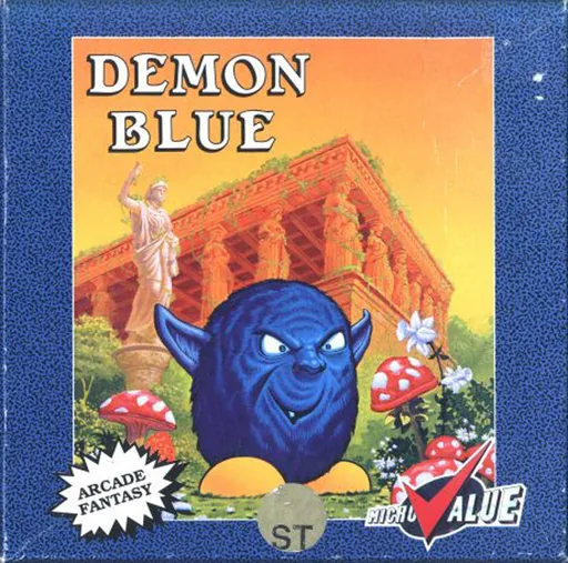 Demon Blue cover art for Atari ST
