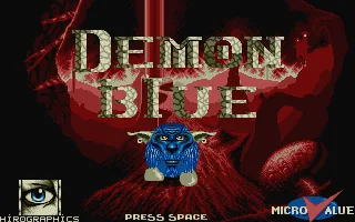 Demon Blue title screen
