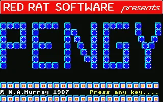 Pengy & Cosmos (Europe) (Quartet Gold) title screen
