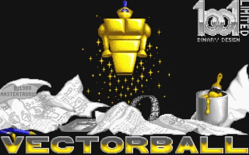 Vectorball title screen