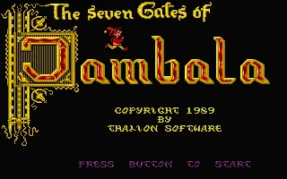 The Seven Gates of Jambala title screen