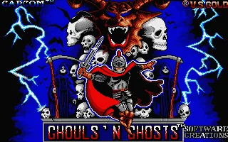 Ghouls 'n' Ghosts (Europe) (Compilation - Les Chevaliers) title screen