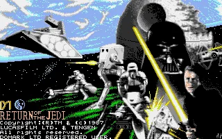 Star Wars - Return of the Jedi (Europe) (Compilation - The Star Wars Trilogy) title screen