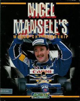 Nigel Mansell's World Championship cover art for Atari ST