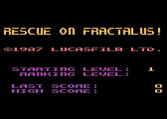 Rescue on Fractalus! screenshot