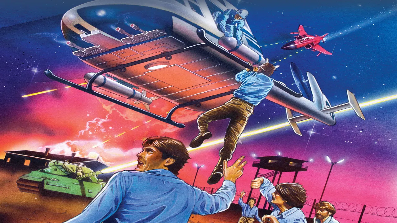 Backdrop artwork for Choplifter!