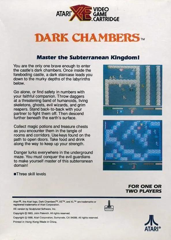 Dark Chambers box back