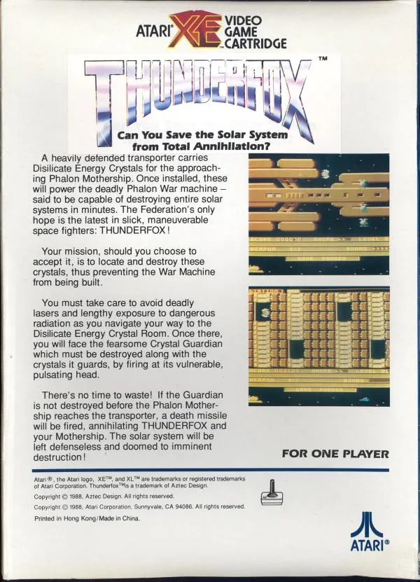 ThunderFox box back