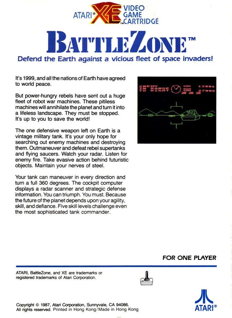 Battlezone box back