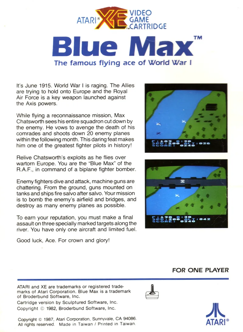 Blue Max box back