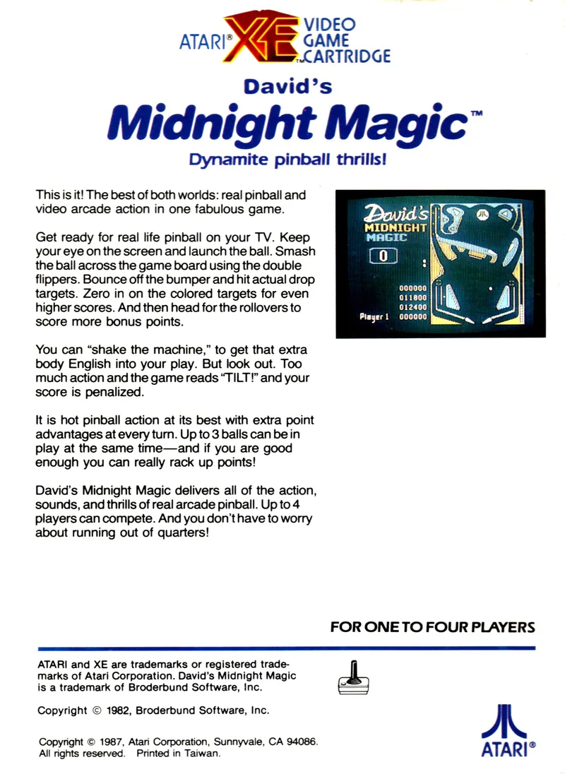 David's Midnight Magic box back