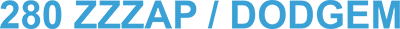 280 Zzzap / Dodgem logo
