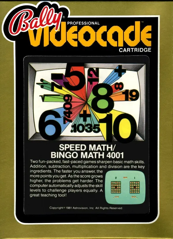 Speed Math / Bingo Math box art