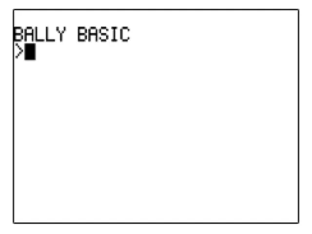 Bally BASIC screenshot