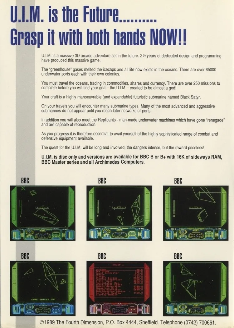 UIM: Ultra Intelligent Machine box back
