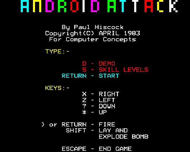 Android Attack screenshot