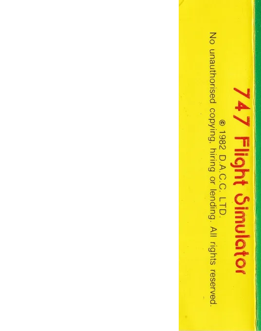 747 Flight Simulator box back