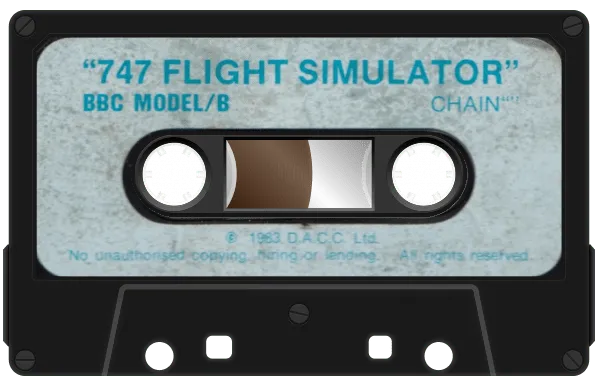 747 Flight Simulator cart