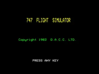 747 Flight Simulator screenshot