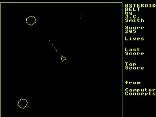 Backdrop artwork for Asteroid Belt