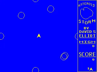 Backdrop artwork for Asteroid Storm