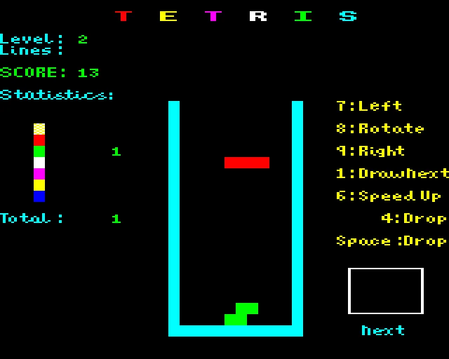 Tetris screenshot