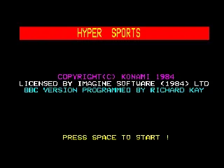Hyper Sports screenshot