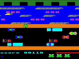 Backdrop artwork for Frogger