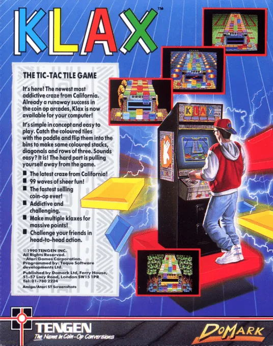 Klax box back