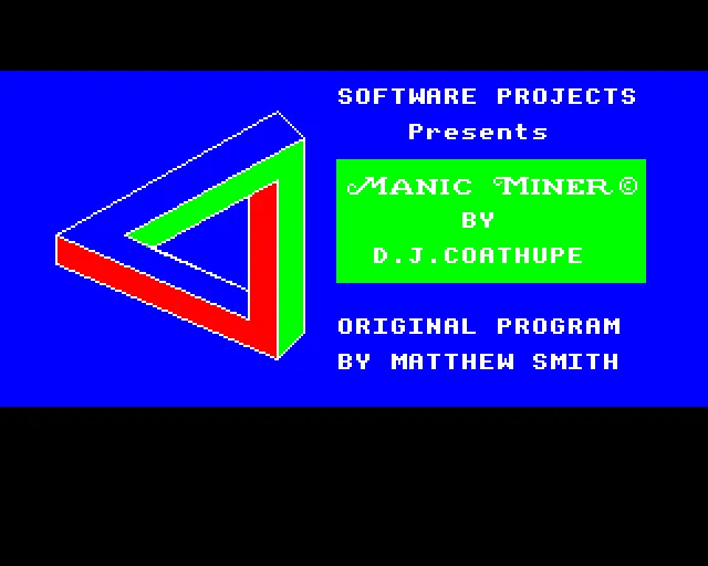 Manic Miner screenshot