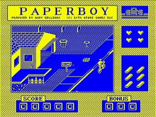 Paperboy screenshot