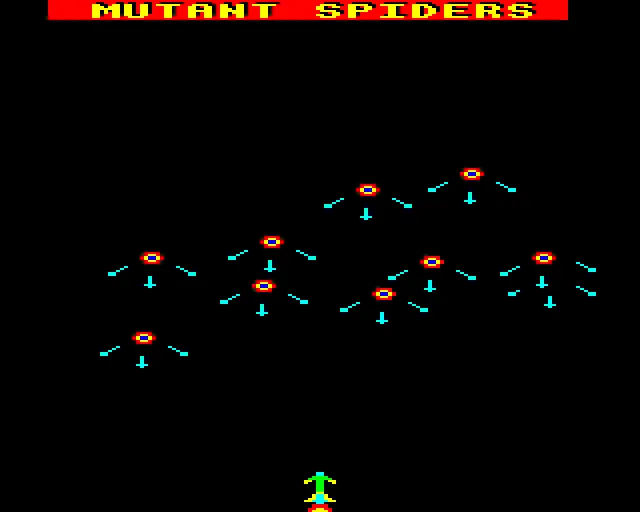 Backdrop artwork for Mutant Spiders