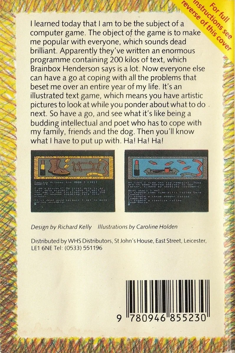 The Secret Diary of Adrian Mole box back