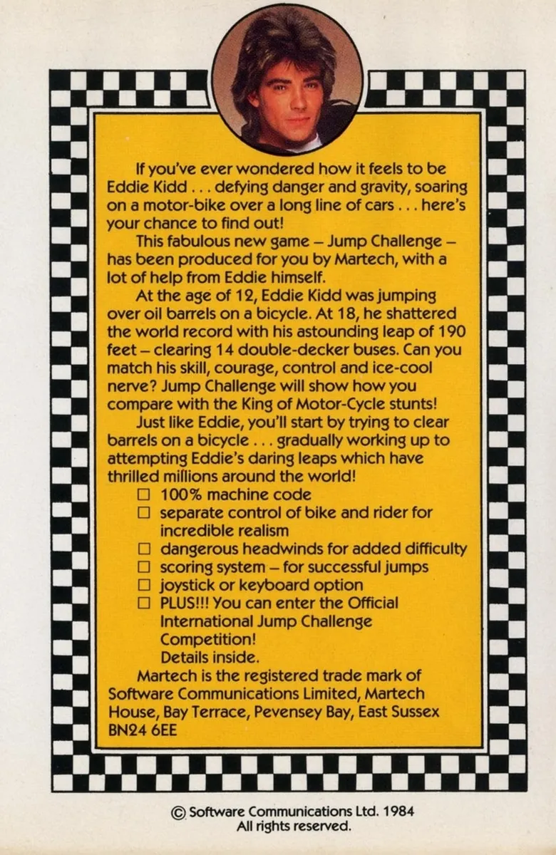 Eddie Kidd Jump Challenge box back